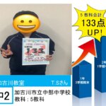 【中部中2】1学期で133点UP生徒へのインタビュー