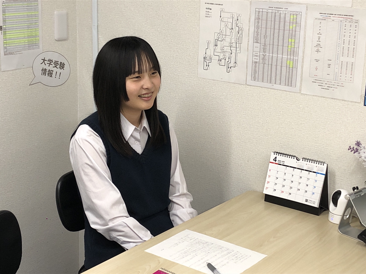 夢野台高校　合格体験記  　塾に通うことが楽しく思い出もたくさん　勉強習慣を確立して当初からの志望校に合格