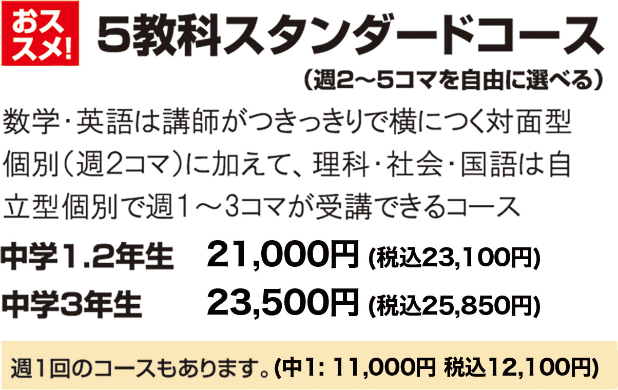 5教科スタンダードコース