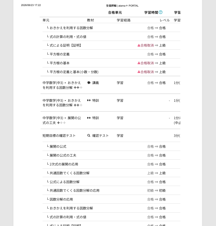 AI分析画面